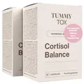 Ashwagandha 600 mg, Rhodiola Rosea, Magnesium, Vitamin B6 und Vitamin B5 – 120 Kapseln für 60 Tage – Cortisol Balance TummyTox