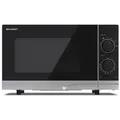 Sharp PS201AES Mikrowelle silber Auftaufunktion 700 W
