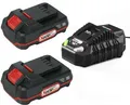 Starterset  Parkside 2 x  Akku 20 V  2.0 Ah  PAP 20 und Ladegerät