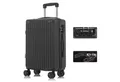YONSLY Trolley Premium Hartschalen-Reisekoffer Trolley Handgepäck, 4 Rollen, TSA-Schloss, YKK-Reißverschluss, ABS-Hartschale, Aluminium