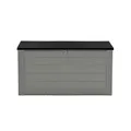 GARDEN IMPRESSIONS Kissenbox, BxHxT: 146,4 x 74,9 x 71 cm, grau/schwarz