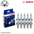 BOSCH 10x Zündkerzen für AUDI PORSCHE SEAT SKODA VW