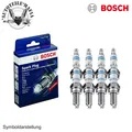 BOSCH 8x Zündkerzen für AUDI PORSCHE SEAT SKODA VW