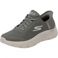 Skechers Low-Top-Sneakers für Damen, Oliv/Blatt für Mich (Leaf It to Me), 35 EU