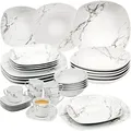 Sänger Kombiservice, Weiß, Keramik, 36-teilig, 25x6.6x15 cm, kratzfest, Essen & Trinken, Geschirr, Geschirr-Sets, Kombiservice