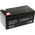 multipower PB-12-3,4-4,8 MP3,4-12 Bleiakku 12 V 3.4 Ah Blei-Vlies (AGM) (B x H x T) 134 x 66.5 x 67 mm Flachstecker 4.8 mm Wartungsfrei, Geringe
