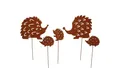 UNUS GARDEN Gartenstecker Stecker Rost Igel 5er Set (5-St., 5er Set) Gartendeko Rostdeko Dekostecker rostige Deko Garten robust