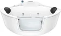 Whirlpool Pool Badewanne Eckwanne Wanne W60-SC 140x140cm mit Tür Walk-in-Pool