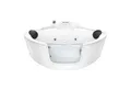 AcquaVapore Whirlpool-Badewanne Whirlpool Badewanne Wanne W60-ALL 140x140cm mit Tür, (1-tlg), mit Ablaufgarnitur