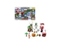 Mattel HXM86 - Minecraft - Adventskalender mit 24 Überraschungen - 3 Actionfiguren (ca. 8 cm), 17 Zubehörteile & 4 Aufkleber