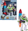 Mattel Disney und Pixar Toy Story Buzz Lightyear Actionfigur, 30,5 cm groß, mit Rakete & 20 Plus Sätzen & Sounds, Raketenrettungspaket Buzz Pack, HTR73, Mehrfarbig