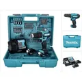 Makita Akku Schlagbohrschrauber HP 333 DSAX1 12 V-LI 2,0 Ah HP333DSAX1 - Schwarz/Blau