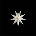 Fensterstern 9 Zacker weiss 11,5 cm Batt. innen