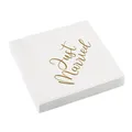 Servietten Just Married, Hochzeit Papier Servietten, 33cm, 16 Stück