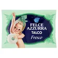 Felce Azzurra - Talkum aus frisch duftendem Pulver im Beutel, saugfähig, erfrischend und beruhigend für Erwachsene, Kinder und Babybad, 100% natürliche Formel für weiche und trockene Haut, Beutel 100