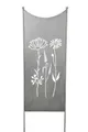 finehomegarden Gartenstecker Stele Metall Wildblume Sichtschutz grau (1-St) Windschutz Outdoor H165cm B52cm Dekowand Garten / Paket-Sperrgut