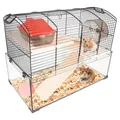 Flamingo Hamsterkäfig/Nagerkäfig Vitru schwarz 1, NEU