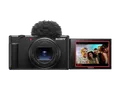 SONY ZV-1 II Kompaktkamera Schwarz, 2.7x opt. Zoom, Xtra Fine Selfie-Touchdisplay, WLAN