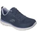 Skechers SUMMITS Sneaker Schnürschuh, Freizeitschuh, Halbschuh mit Memory Foam blau 41 EU