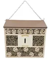 Dehner Natura Premium Insektenhotel Andrena, Insektenhaus / Nistkasten für Bienen/Schmetterlinge/Käfer, ca. 29.5 x 9.5 x 28.5 cm, Kiefern-, Tannenholz/Bambus/Sperrholz, natur