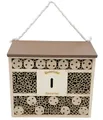 Dehner Insektenhotel Natura Premium Andrena, 29.5 x 9.9 x 29 cm, Schutz und Nistmöglichkeit für Wildbienen im eigenen Garten