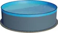 Stahlwandpool rund ohne Skimmerstanzung, Größe wählbar, 90cm tief, Stahl 0,3mm blau, Folie 0,2mm bl. Stahlwandpool rund 450x90cm, Stahl 0,3mm anthrazit, Folie 0,2mm blau, overlap