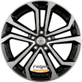 4 Alufelgen DEZENT TA DARK - Black Polished 7,5x17 ET38 5x114,3 17 Zoll