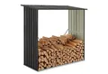 Juskys Kaminholzregal Enno, BxTxH:163x83x154 cm, 1 m² Grundfläche, wetterfeste, stabile Konstruktion