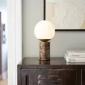 Nordlux Lilly Marble Braun moderne Tischlampe dekorative Leuchte