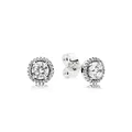 PANDORA Ohrstecker "Klassische Eleganz" Silber Zirkonia 296272CZ