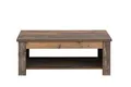 FORTE Clif Couchtisch, Holzwerkstoff, Old – Wood Vintage, 110 x 44,4 (max 66,3) x 65 (max 94,1) cm