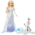 Disney Frozen Disney Die Eiskönigin Elsas und Olafs Abenteuer mit Elsa-Puppe, Olaf-Figur, formbarem Sand und 4 Stempeln, Modepuppe, Weiblich, 3 Jahr(e), Junge/Mädchen, 280 mm, 25 g