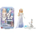 Mattel, Disney Frozen Abenteuerpuppe ELSA und Olaf für Mädchen ab 4 Jahren