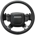 COFIT Lenkradbezug für Auto Universal Lenkradhüllen Anti-Rutsch Lenkrad Bezug Leder SchutzhüLle L 39-40.5cm Schwarz