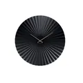 Wanduhr Sensu  Schwarz  Ø40cm  Rund  Stahl  Wanduhr Modern Wohnzimmer  Wanduhren