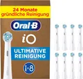 Oral-B iO 8x Aufsteckbürsten Ultimative Reinigung Ersatz für Zahnbür. weiss