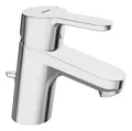 Hansa Hansaprimo Waschtisch-Einhand-Einlochbatterie mit Zugstangen-Ablaufgarnitur Ausladung 107 mm - 49402203