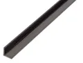 Alberts Winkelprofil Winkelleiste L Profil Kunststoff, schwarz 1000 x 10 x 10 mm