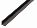 Alberts® Winkelprofil, Kunststoff, versch. Größen und Farben-1 m-Schwarz-10 x 10