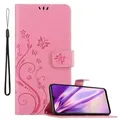 Cadorabo Hülle für Huawei P30 LITE Schutz Hülle in Rosa Schutzhülle Handy Hülle Etui Case Blumen Flower