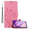 Cadorabo Handyhülle für Huawei P30 LITE Hülle Huawei P30 LITE, Hülle Schutzhülle Blumen Flower mit Standfunktion Kartenfach Magnet