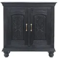 Vintage Möbel Sideboard Kommode aus Holz Serena Schwarz