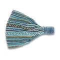 KUNST UND MAGIE unisex Hippie Kopfband Stirnband Goa Yoga Stonewashed, Farbe:Petrol
