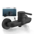 Badewannenarmatur | Mischbatterie | Badewanne Wasserhahn | Badarmatur | Schwarz