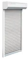 Schellenberg SB-Vorbau-Rollladen 110 x 130 cm, 45° Kasten weiß Profile grau