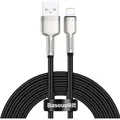 Baseus USB cable for Lightning Cafule, 2.4A, 2m (black) (2 m) (CALJK-B01)