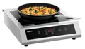 Bartscher Induktionskocher IK 35TC XL – 3500 W, extra große Kochstelle Ø 30 cm, 10 Leistungsstufen, Edelstahl/Glas, für Gastronomie