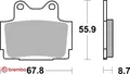 Brembo 07YA1207 Bremsbelagsatz für Scheibenbremse Bremsbelagsatz für Yamaha