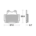 PASTIGLIE BREMBO GENUINE 07YA1207
