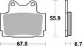 BREMBO 07YA1207 Bremsbeläge hinten/vorne, anwendung: straße, material: keramik /